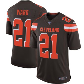Men's Cleveland Browns #21 Denzel Ward Brown 2019 100th Season Vapor Untouchable Limited Stitched NFL Jersey